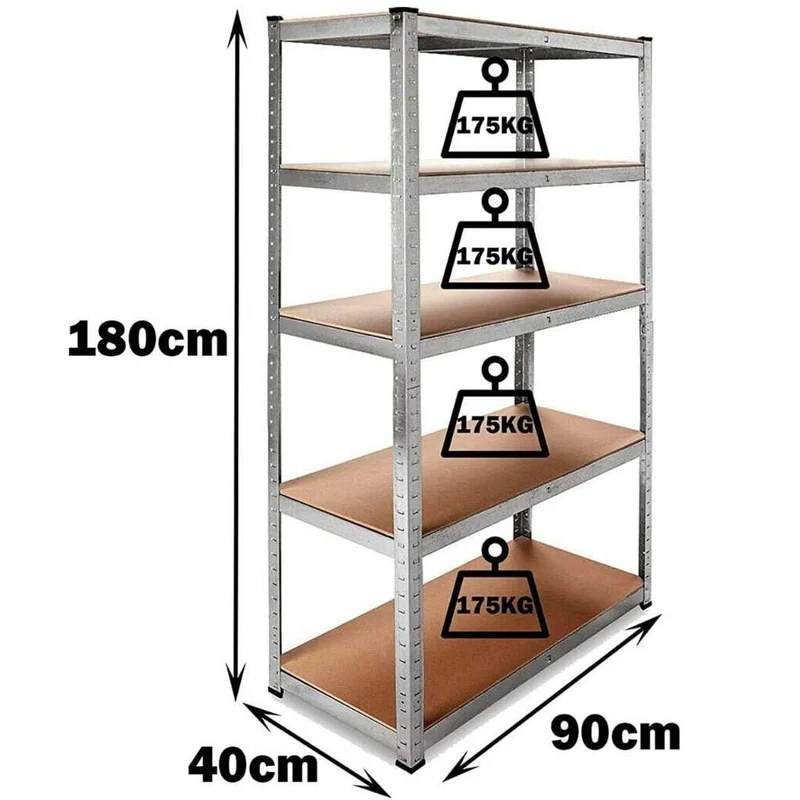 ETAGERE MEUBLE CUISINE | FlexiRack™ 5 Niveaux 180 cm