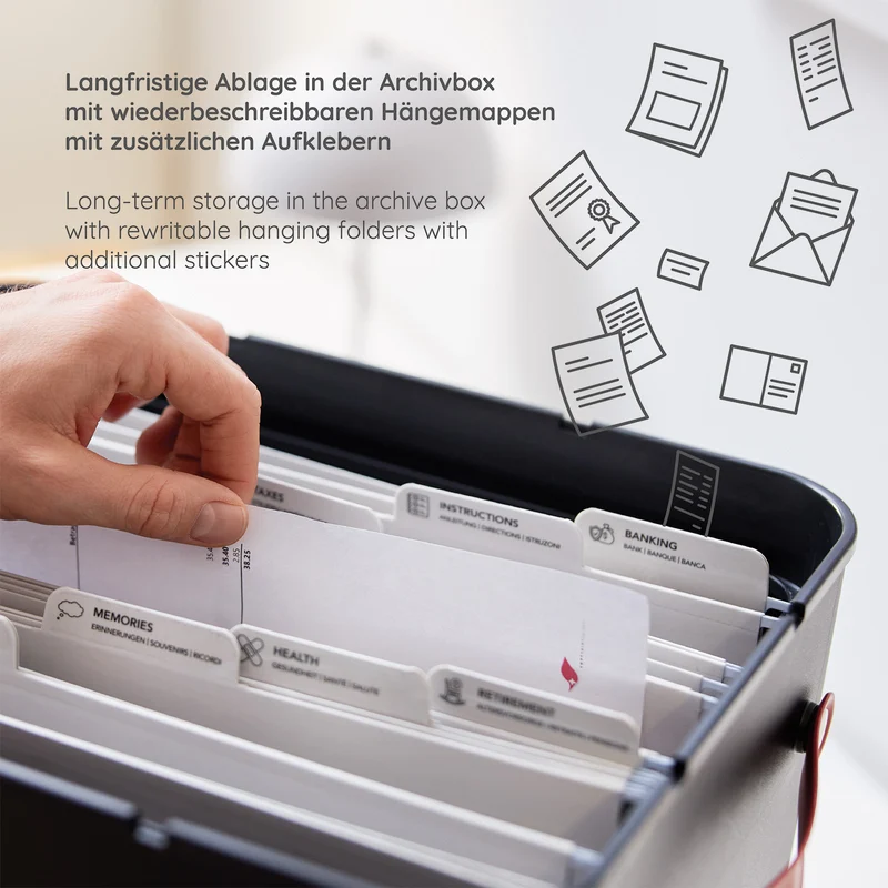 Archivbox Dokumentenorganizer MY PAPER Plus