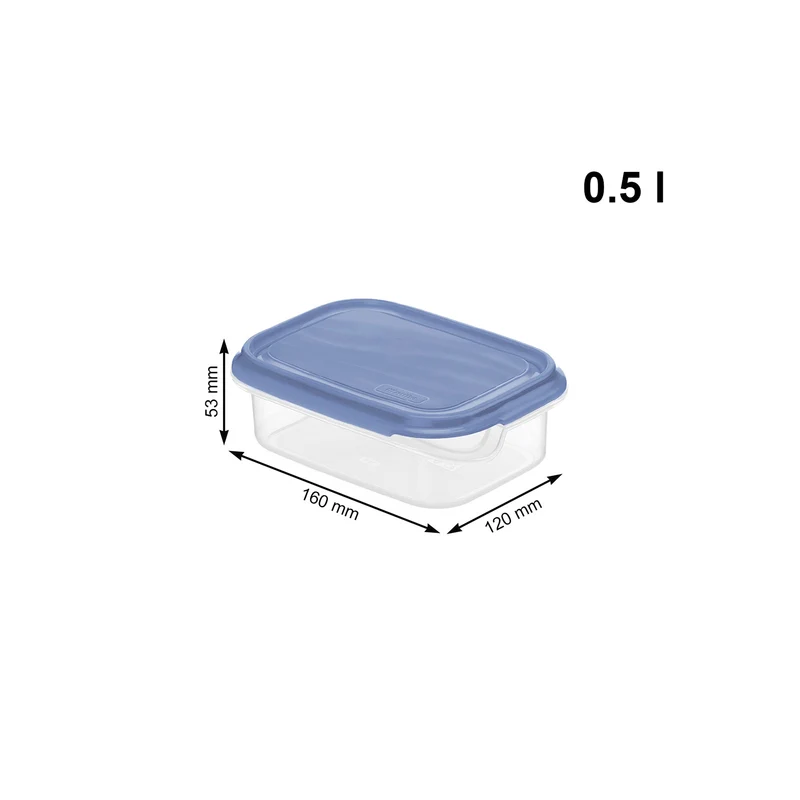 8er Set Kühlschrankdose 0,5 l RONDO