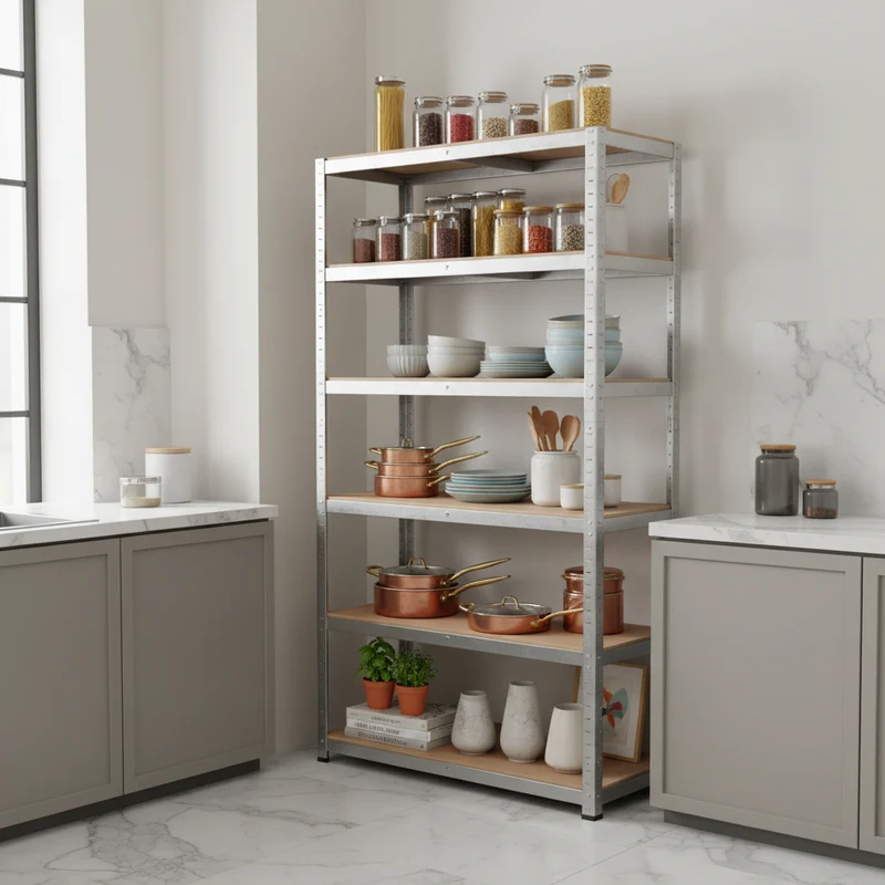 MEUBLE CUISINE ETAGERE | FlexiRack™ 5Niveaux 200cm