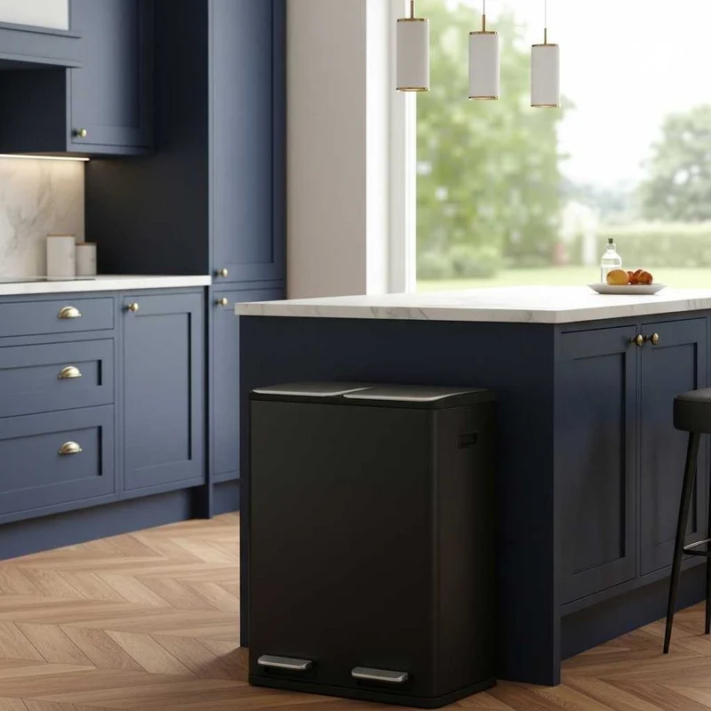 POUBELLE DE TRI 2 COMPARTIMENTS | EcoElegance™ Duo60L