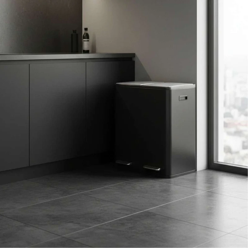 POUBELLE DE TRI 2 COMPARTIMENTS | EcoElegance™ Duo60L