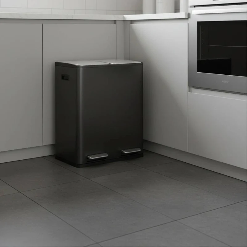 POUBELLE DE TRI 2 COMPARTIMENTS | EcoElegance™ Duo60L