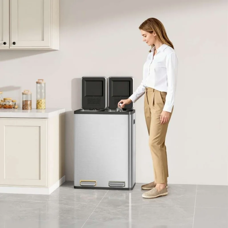 POUBELLE POUR TRI SELECTIF | ColorSort™ Duo60L
