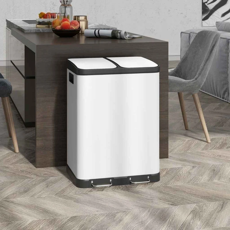 POUBELLE TRI SELECTIF | RecyWhite™ 60L