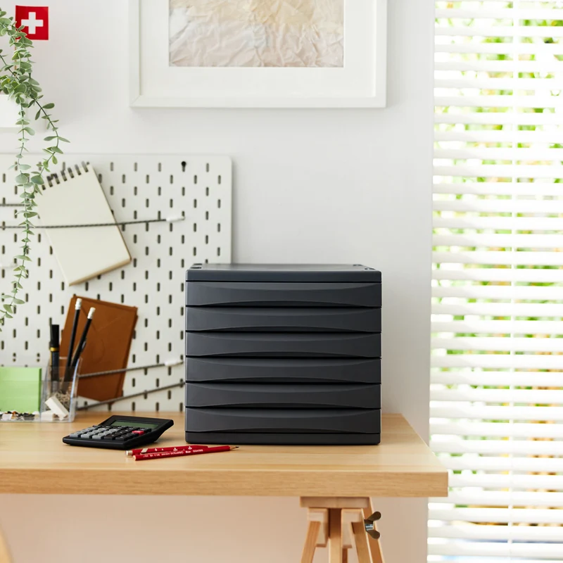 Bürobox 6 Schübe geschlossen QUADRA