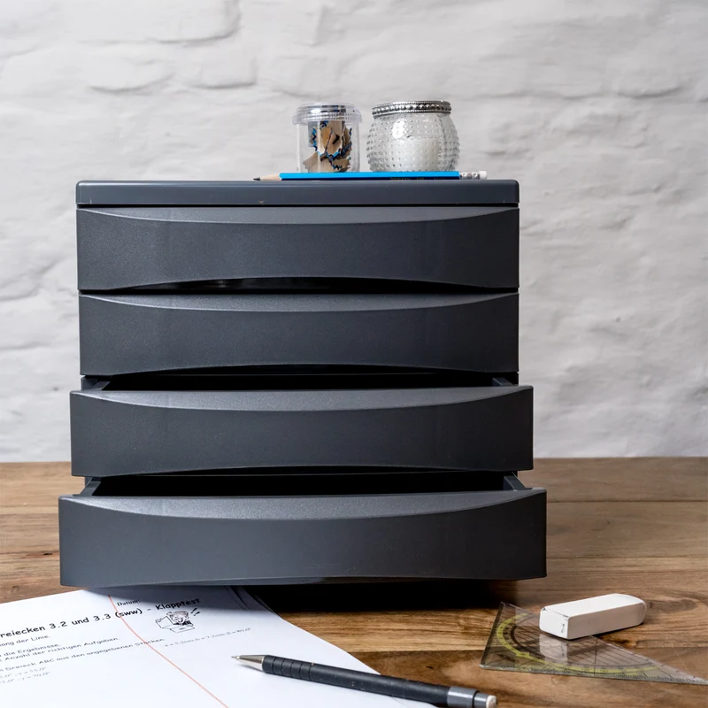 Bürobox 4 Schübe geschlossen QUADRA