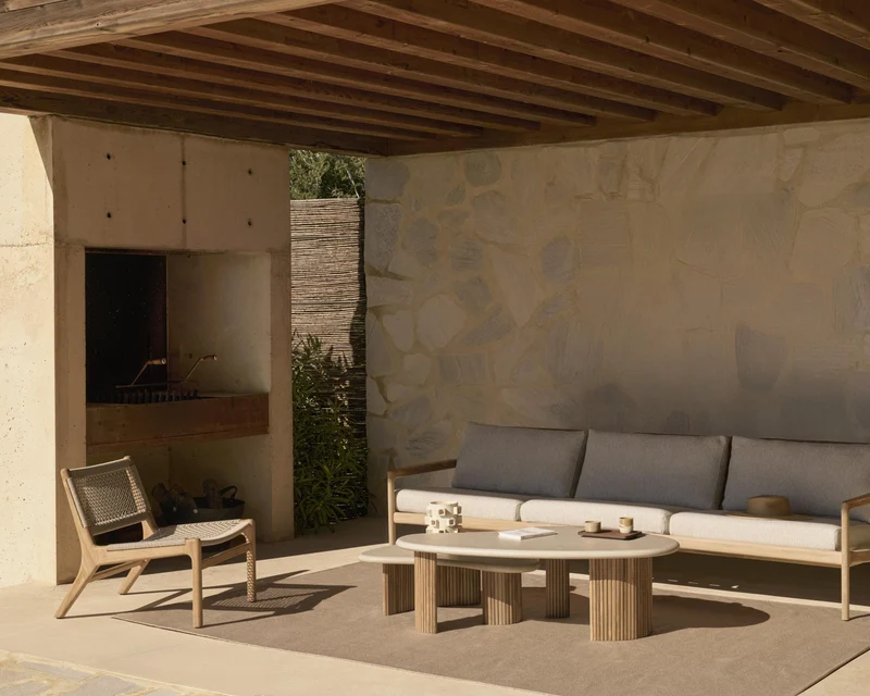 Table basse de jardin Boomerang