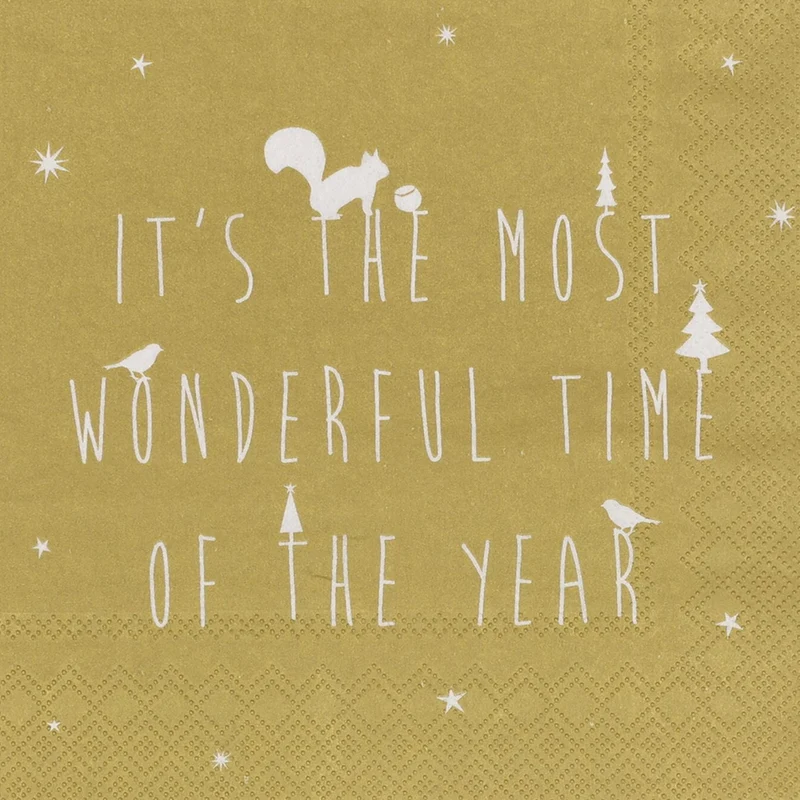 Serviette en Papier IT'S THE MOST WONDERFUL