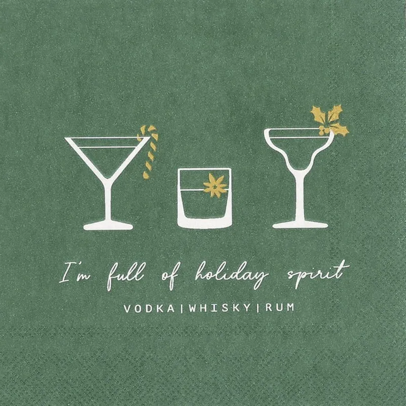 Serviette en Papier HOLIDAY SPIRIT