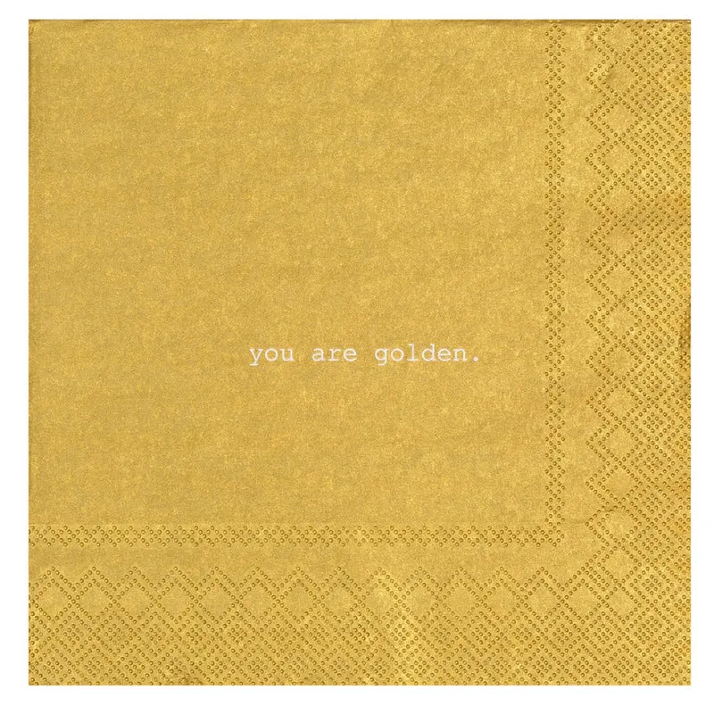 Serviette en Papier YOU ARE GOLDEN