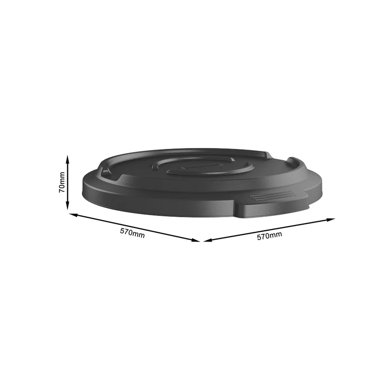 Deckel für Abfallbehälter 120 l TITAN