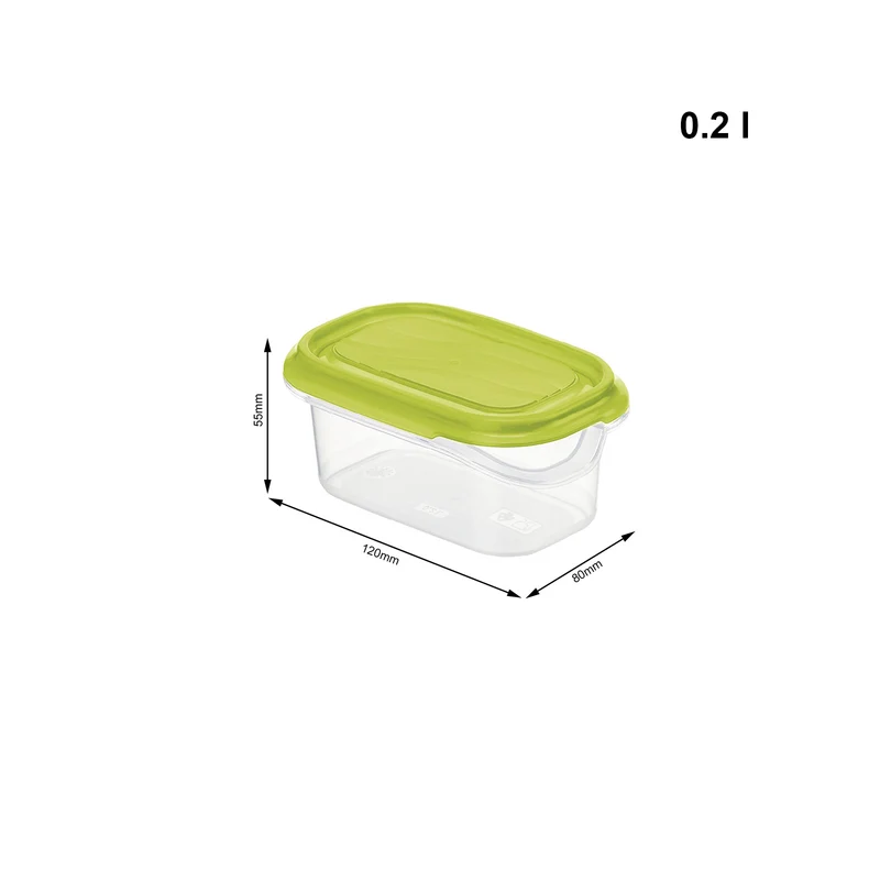 Kühlschrankdose eckig 0,2 l RONDO