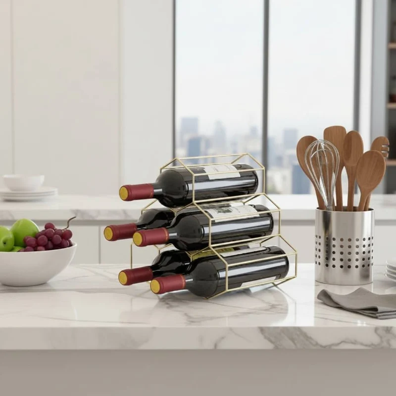 RANGE BOUTEILLE METAL | Ruchavin™ 6 Bouteilles