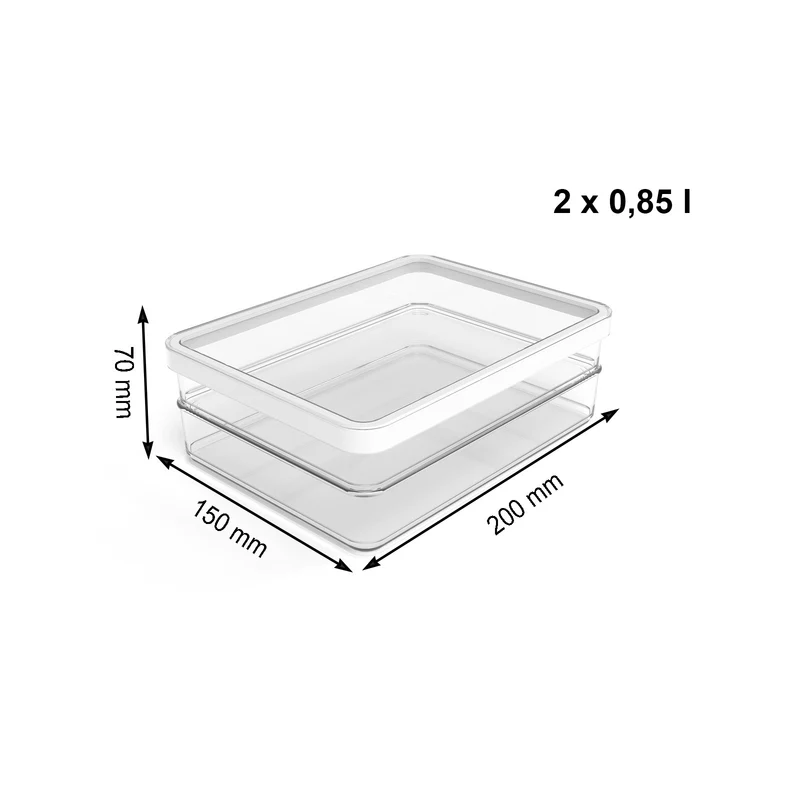 2er Set Premium Dose Foodcenter 0,85 l LOFT