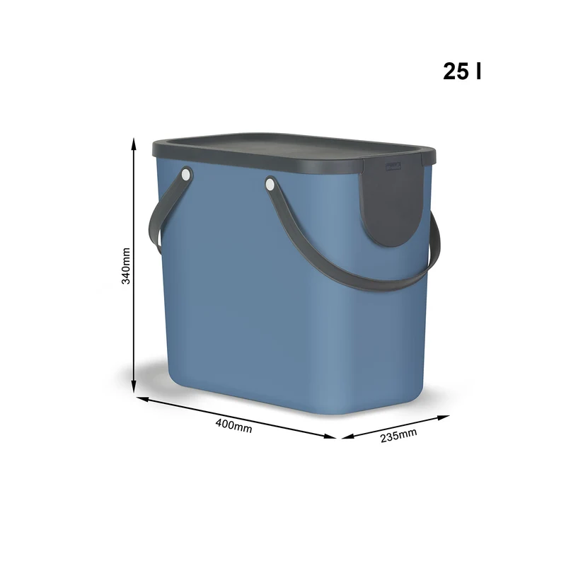 3er Set Müllsystem 25 l und 6 l ALBULA