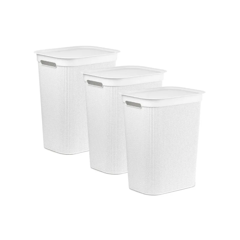 3er Set Wäschesammler 50 l BRISEN