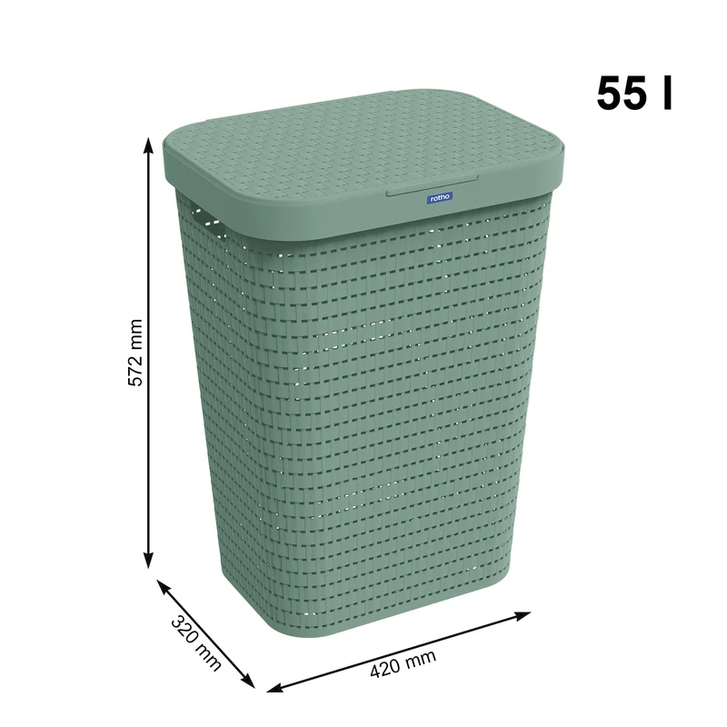 2er Set Wäschesammler 55 l COUNTRY