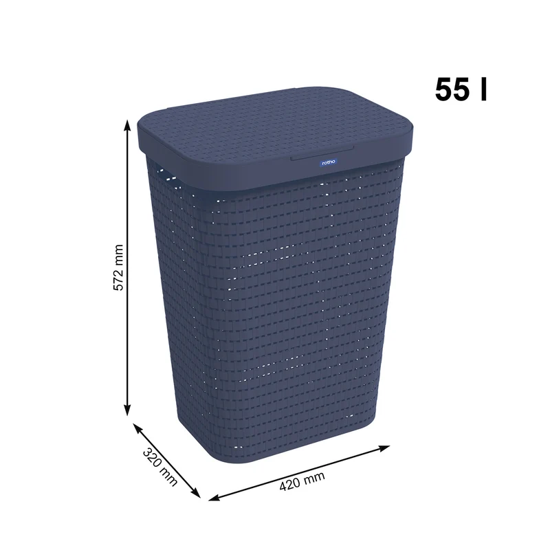 2er Set Wäschesammler 55 l COUNTRY