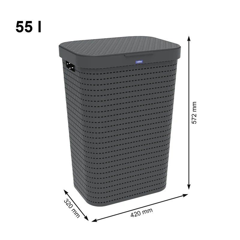 2er Set Wäschesammler 55 l COUNTRY