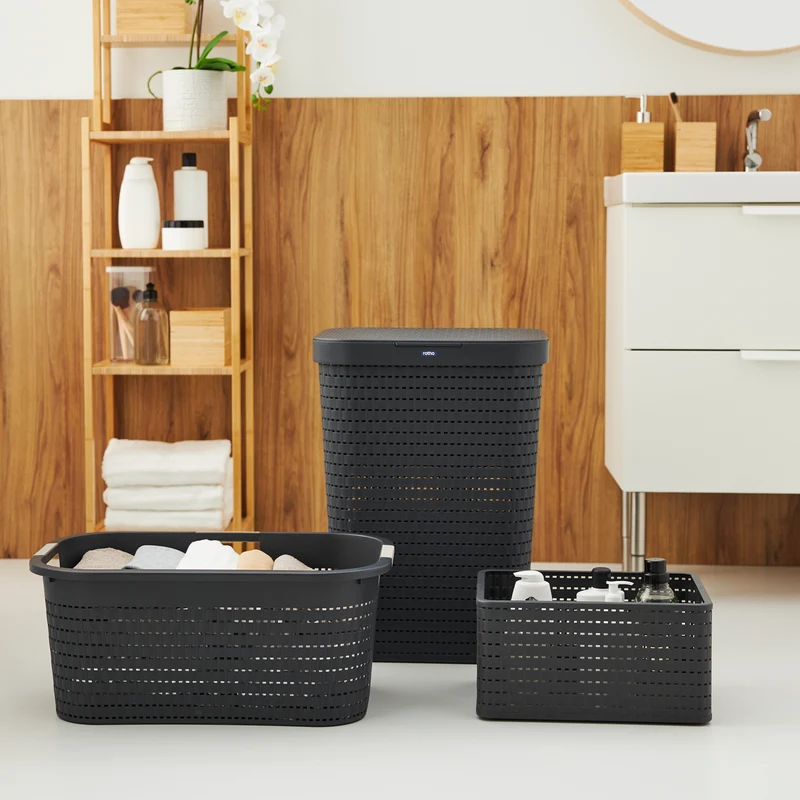 2er Set Wäschesammler 55 l COUNTRY