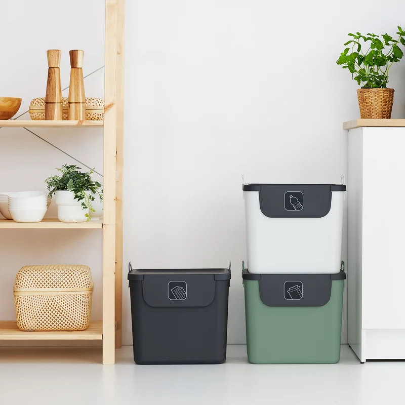 3er Set Recycling Müllsystem 30 L JIVE