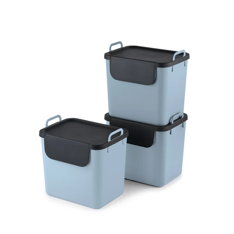 3er Set Recycling Müllsystem 30 L JIVE