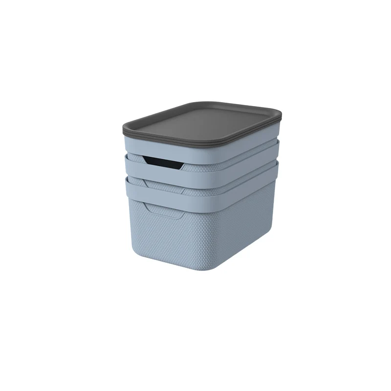 3er Set Dekobox mit Deckel DIN A4 JIVE