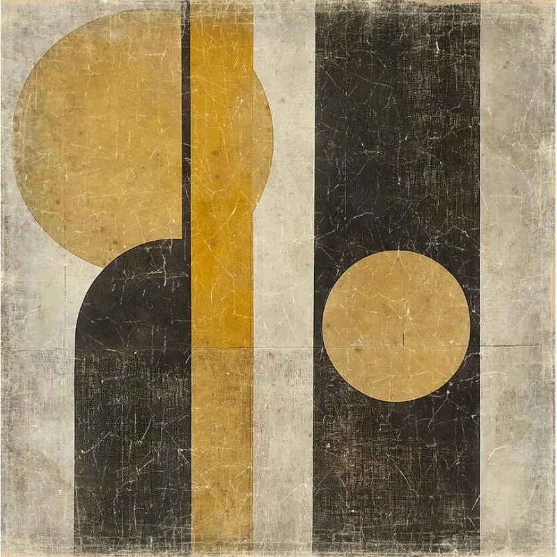 Tableau papier froissé GOLDEN HOUR