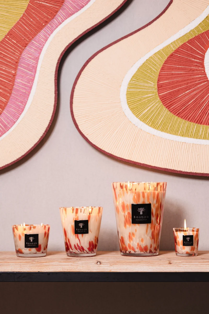 Bougie PEARLS CORAL