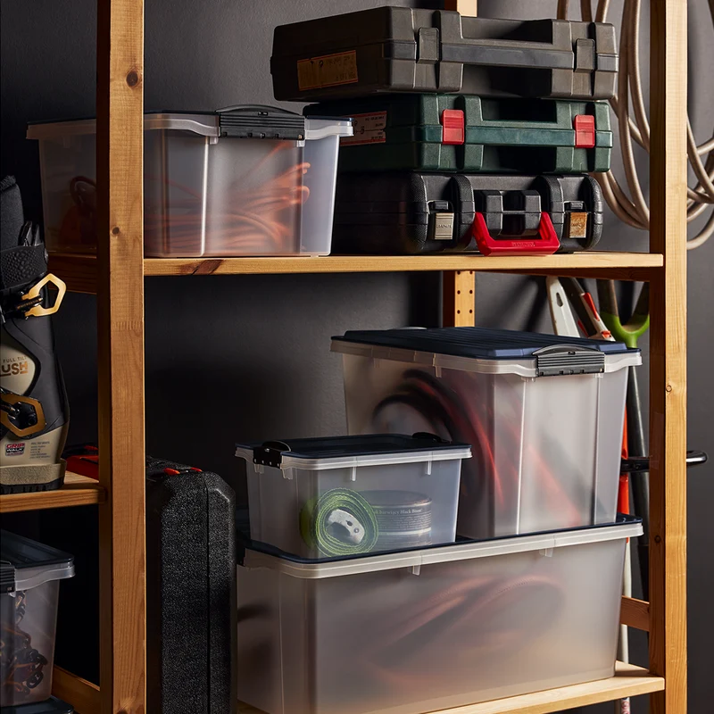 Stapelbox mit Rollen DIN A3, 70 l COMPACT