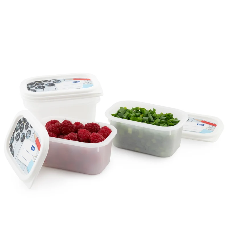 4er Set Gefrierdosen 0,2 l DOMINO