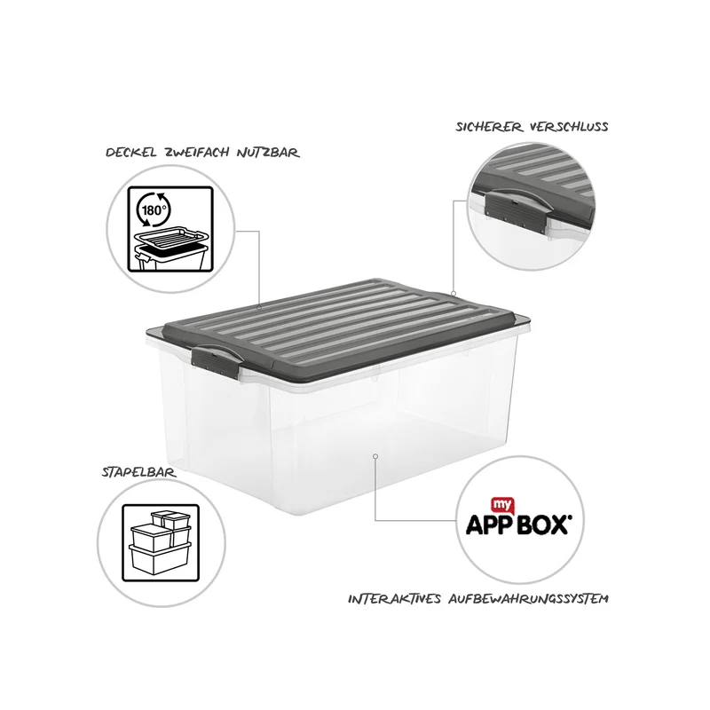 Stapelbox DIN A3, 38 l COMPACT