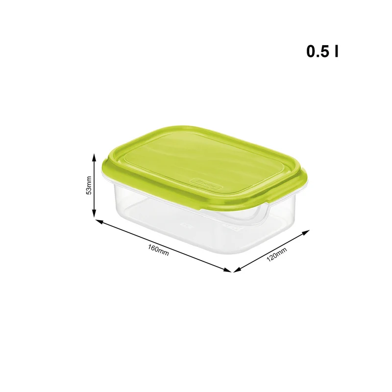 Kühlschrankdose eckig, 0,5 l RONDO