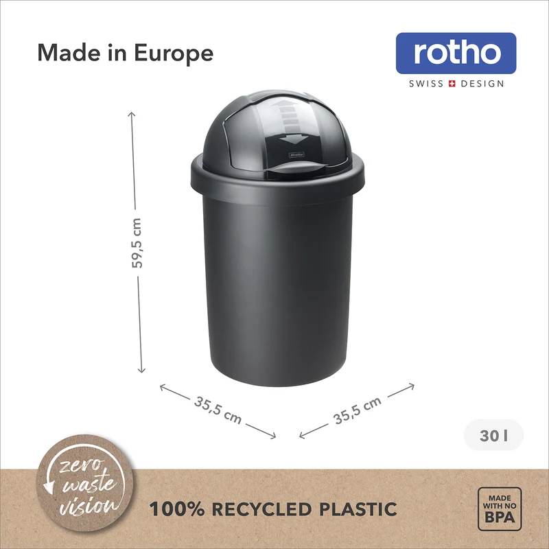 Abfalleimer 30 l ROLL BOB