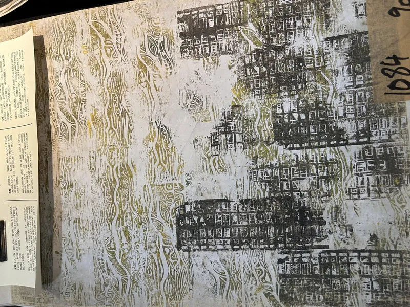 Tableau papier Froissé GREEN DOWN