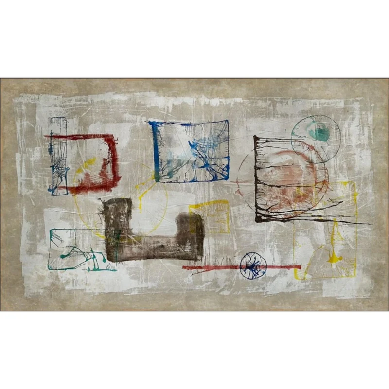 Tableau papier Froissé HAPPY ABSTRACT