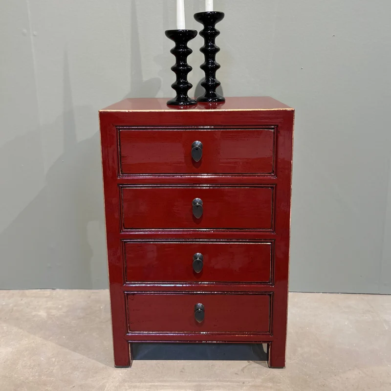 Commode 4T rouge