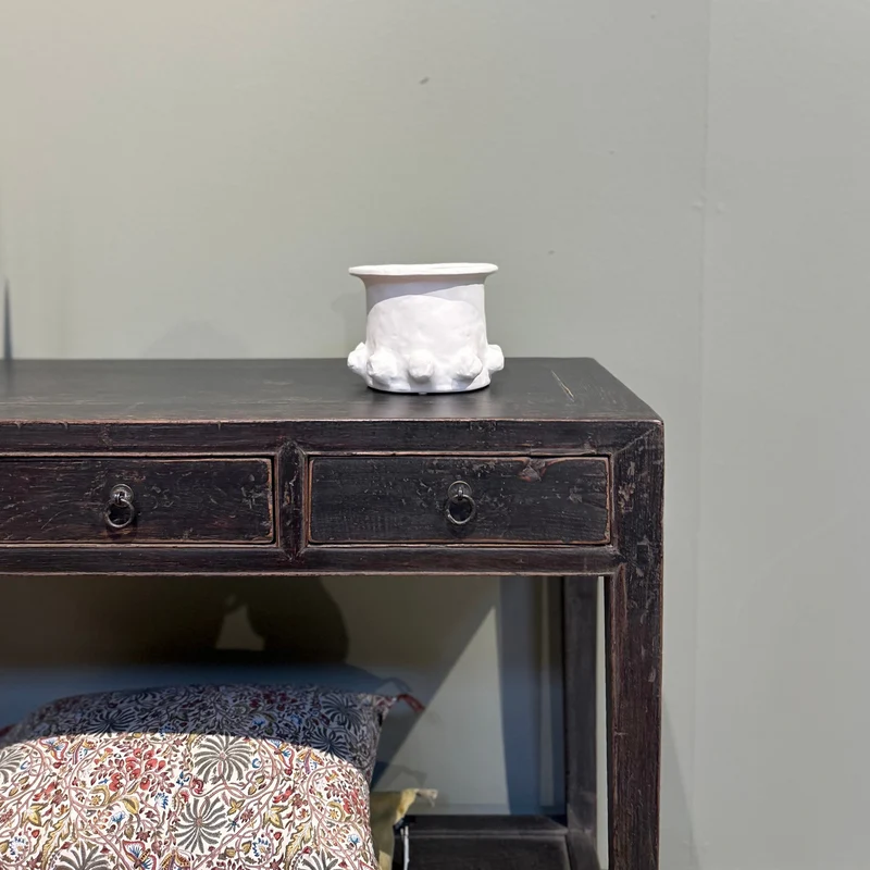 Console 3T avec étagère Noir