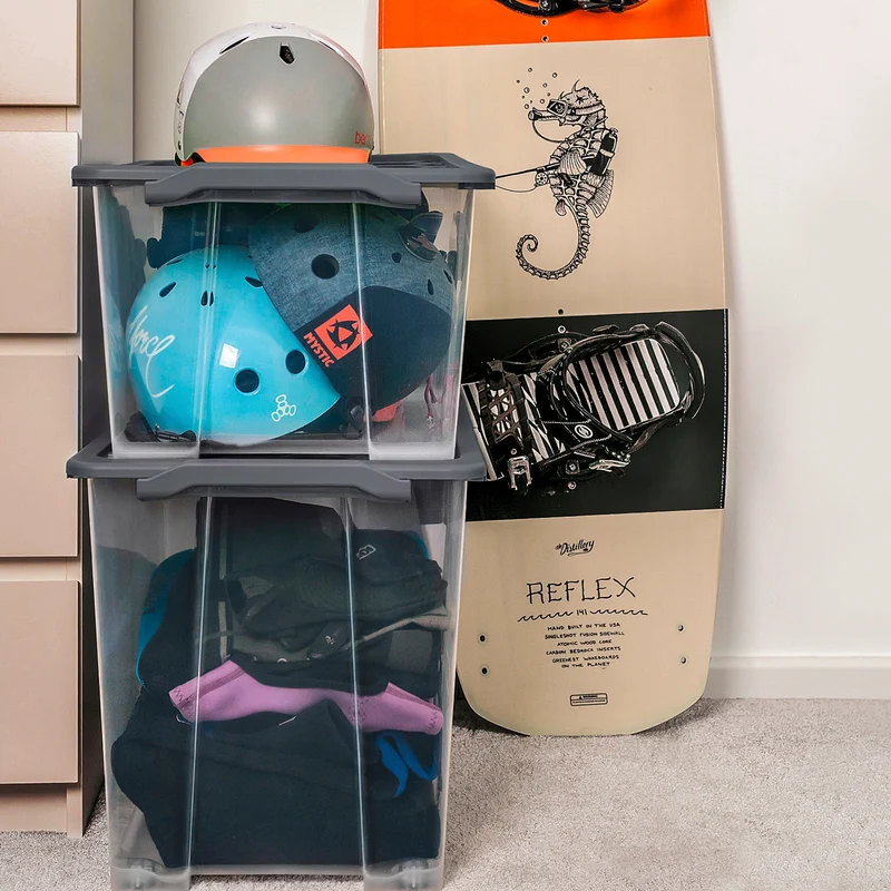 Box mit Rädern und Deckel 65 l EVO SAFE KEEPING
