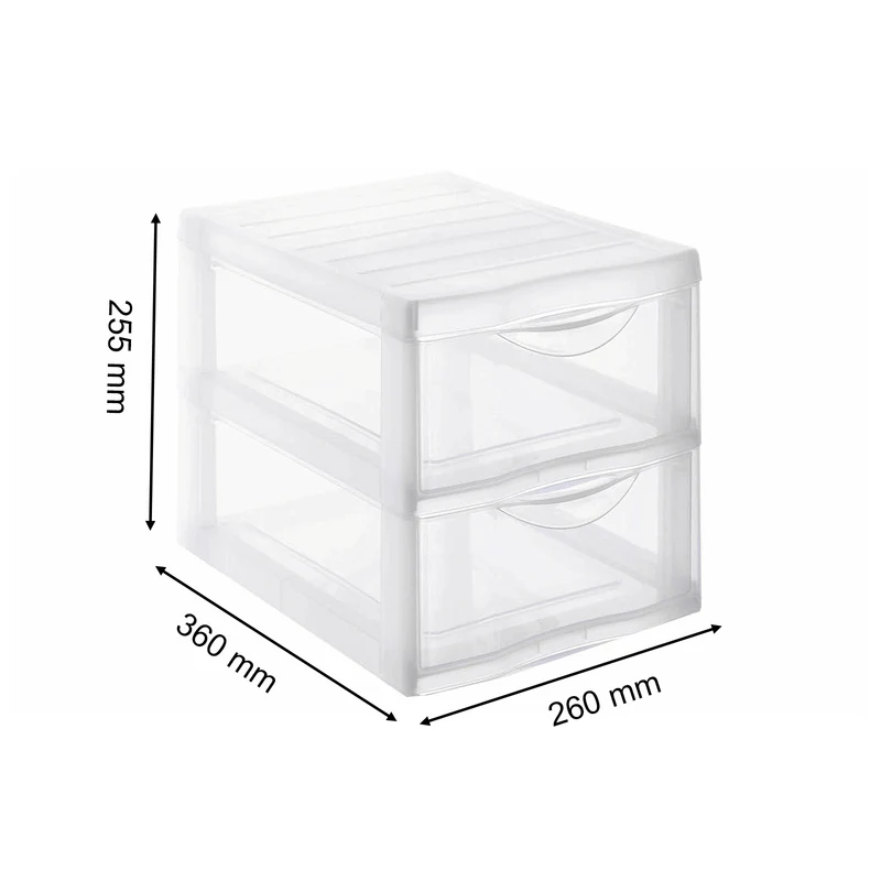 Schubladenbox 2 Schübe DIN A4 ORGAMIX