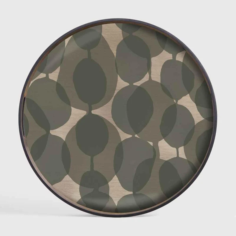Plateau rond Connected Dots