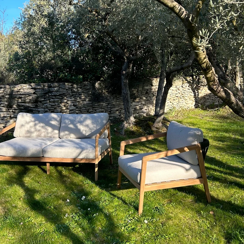 Fauteuil Extérieur Teckorde et Coussins