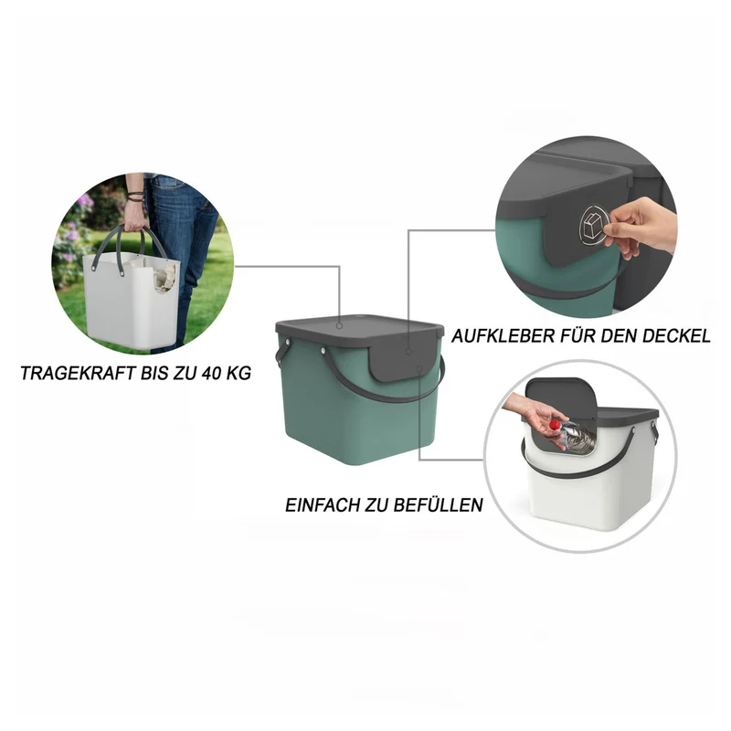 Recycling Müllsystem 40 l ALBULA
