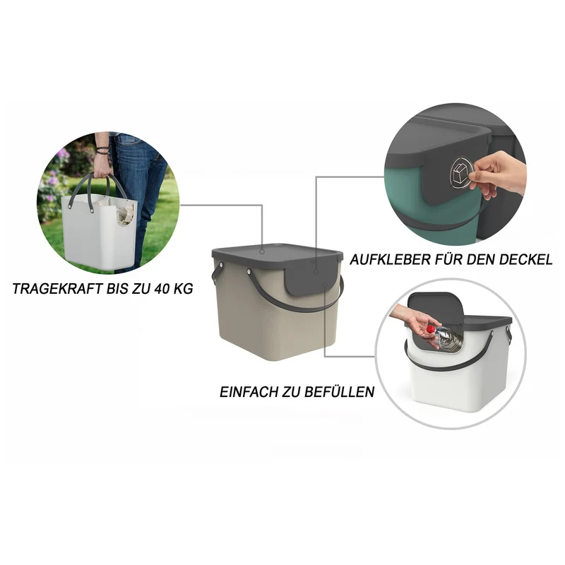 Recycling Müllsystem 40 l ALBULA
