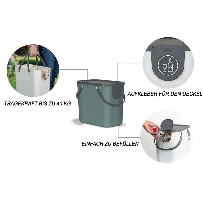 Recycling Müllsystem 25 l ALBULA