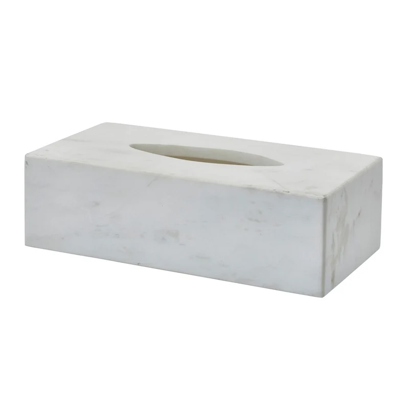 Boite à Mouchoirs Hammam White En Marbre